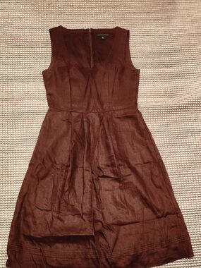 Banana Republic Chocolate Brown Sleeveless Midi Dress